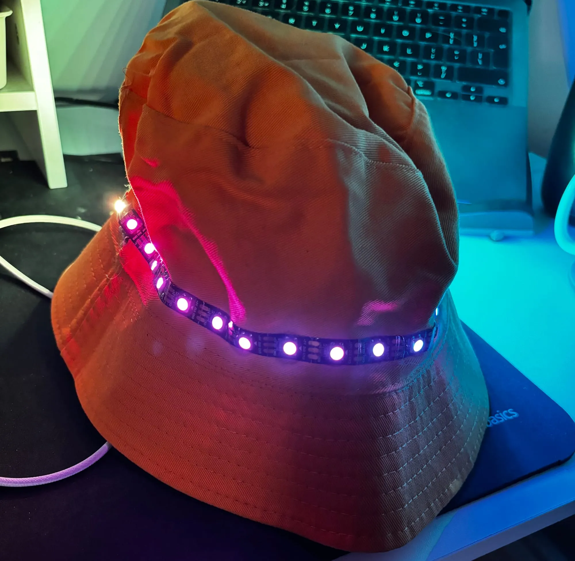Feature for "Light Up Festival Bucket Hat"